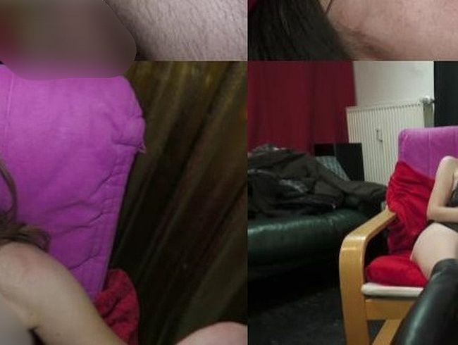 KarinaHH's Porno Video: In Leder und Stiefeln Gummi nach dem bla*en auslec*en (Wunschvideo)